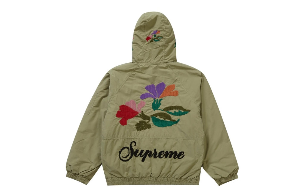 Supreme Needlepoint Hooded Jacket FW23 Olive – UniqueHype