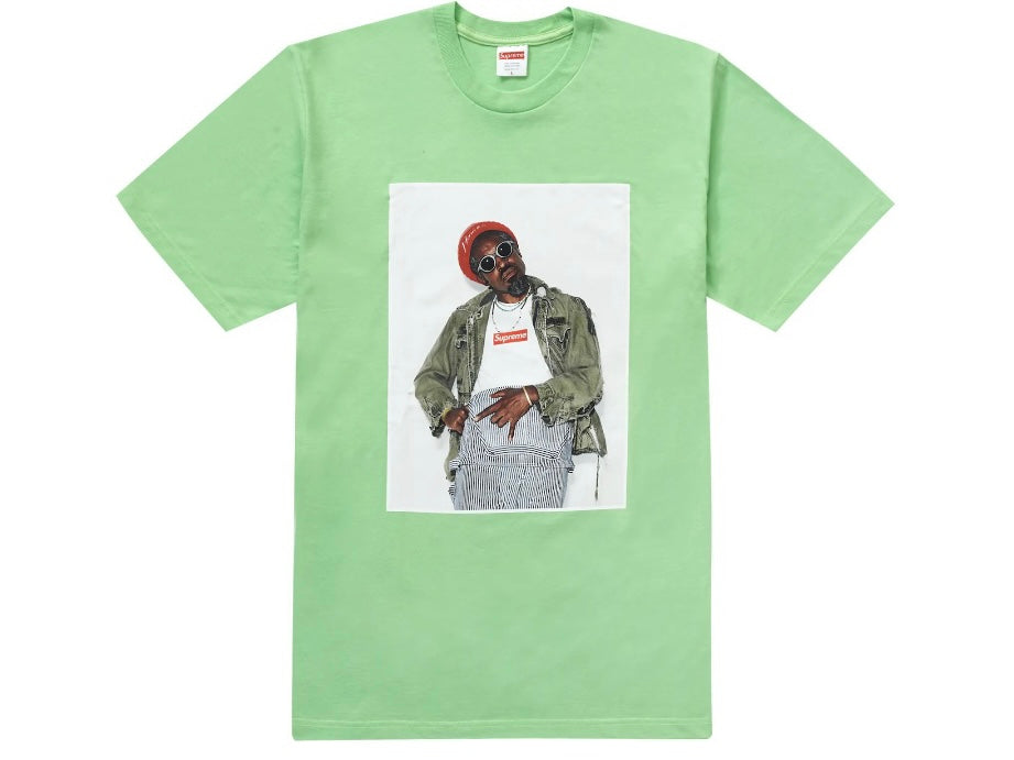 Supreme X André 3000 T Shirt Lime Fw22 Uniquehype