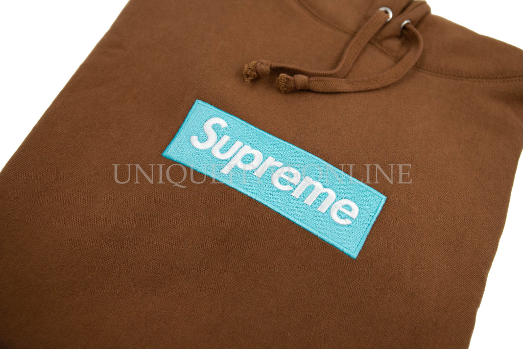 Supreme blue box logo hoodie