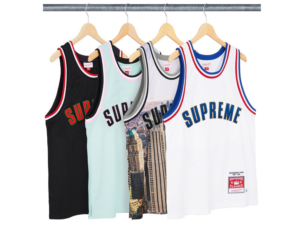 Supreme x Mitchell and Ness Basketball Jersey 'Black' | Men's Size M