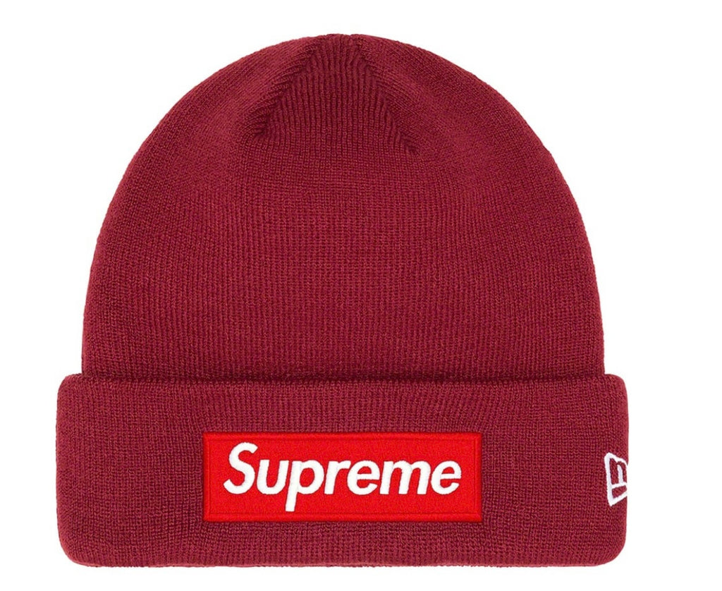 Supreme New Era Box Logo Beanie (FW22) Cardinal – Sixth Ave