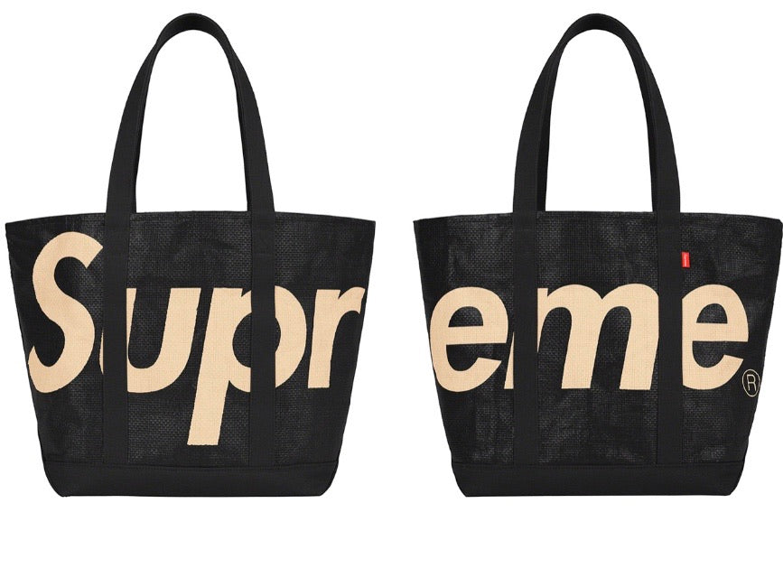 Supreme Raffia Tote Bag Black SS20