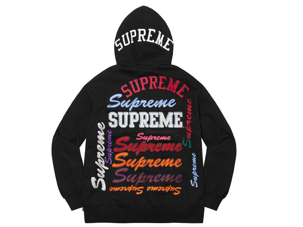 Supreme Multi Logo Hooded Sweatshirt 'Black