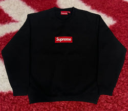 Supreme Box Logo Crewneck Sweatshirt Black FW22