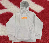 Supreme Box Logo Hooded Sweatshirt FW17 Heather Grey