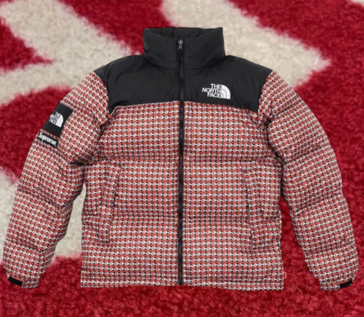 Supreme x The North Face Studded Nuptse Jacket Red SS21