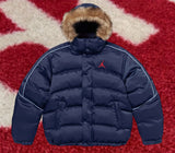 Supreme Jordan Puffer Jacker Navy FW24