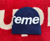 Supreme Big Logo Beanie Navy FW23