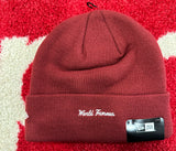 Supreme New Era Box Logo Beanie FW22 Cardinal