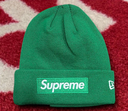 Supreme New Era Box Logo Beanie Green FW24