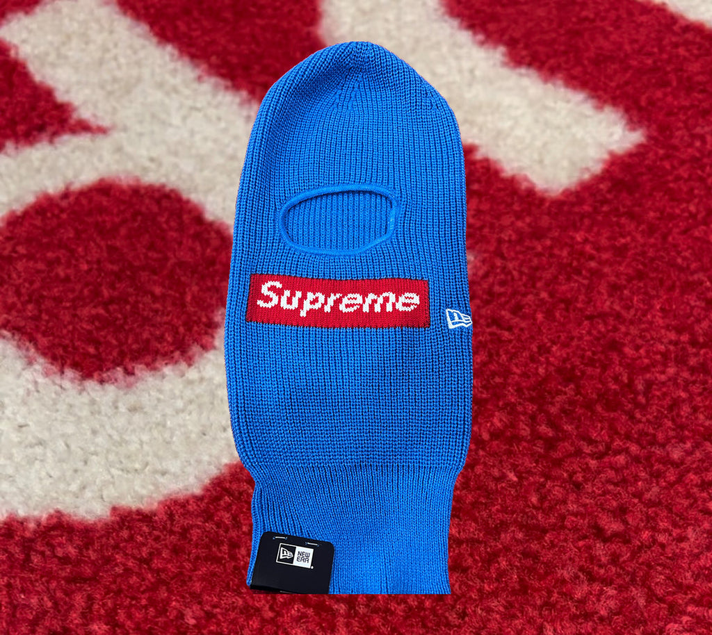 Supreme x New Era Box Logo Balaclava Blue FW22 – UniqueHype