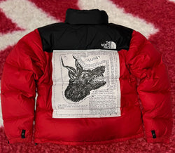 Supreme The North Face Nuptse Jacket Red FW24