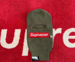 Supreme New Era Box Logo Balaclava FW22 Olive