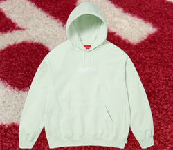 Supreme Box Logo Hoodie Light Green FW23