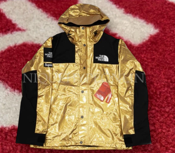 Supreme The North Face Metallic Mountain Parka SS18 Gold