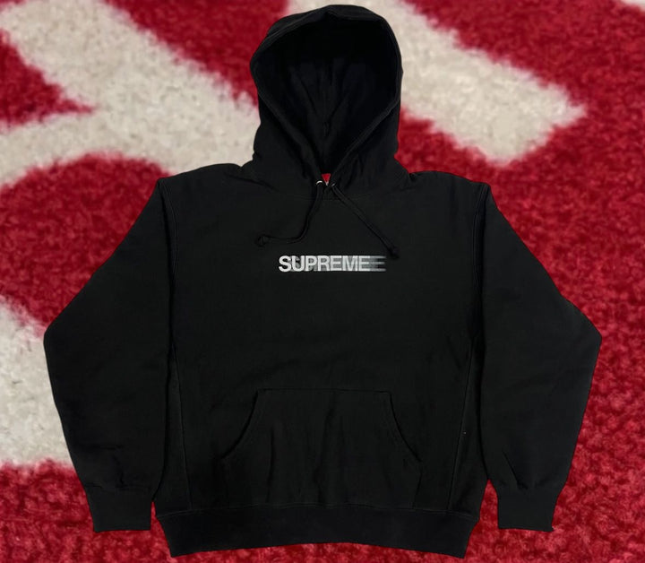 Supreme Motion Logo Hooded Sweatshirt Black SS23