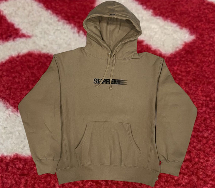 Supreme Motion Logo Hooded Sweatshirt Dark Tan SS23