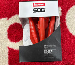 Supreme SOG Collapsible Shovel Red FW17