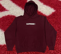 Supreme Motion Logo Hooded Sweatshirt Burgundy SS23