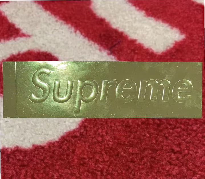 Supreme Gold Foil Box Logo Sticker FW22