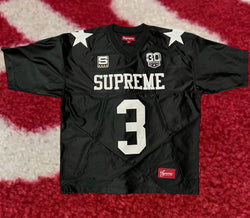 Supreme Star Football Jersey Black FW24