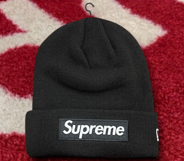 Supreme New Era Box Logo Beanie Black FW24