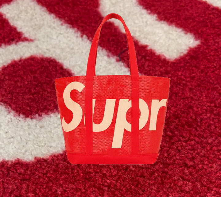 Supreme Raffia Tote Bag Red SS20