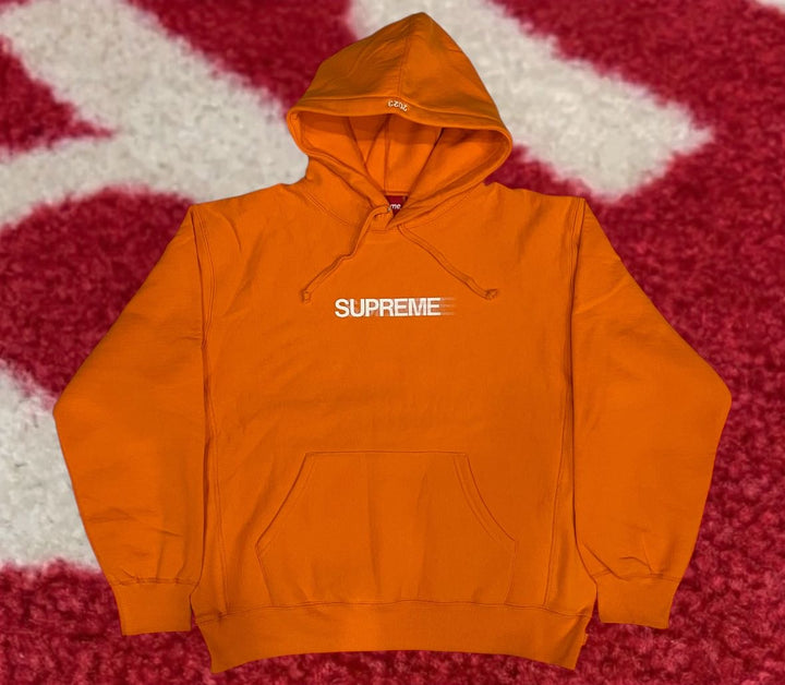 Supreme Motion Logo Hooded Sweatshirt Orange SS23