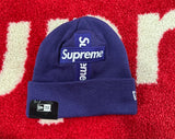 Supreme New Era Cross Box Logo Beanie Purple FW20