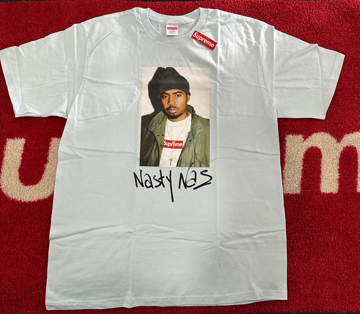 Supreme Nas T-shirt Pale Blue FW17