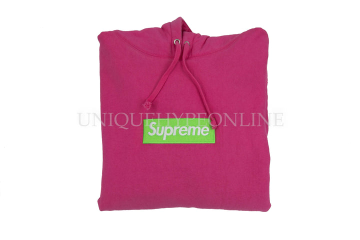 Supreme Box Logo Hooded Sweatshirt (FW17) Magenta