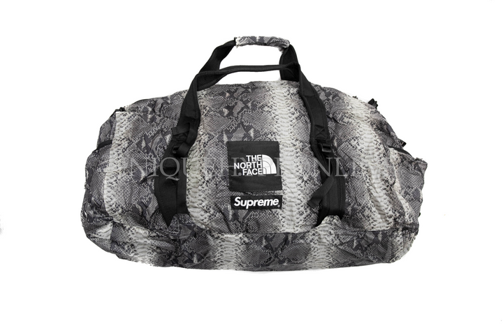 Supreme x The North Face Snakeskin Flyweight Duffle Bag Black SS18 ...
