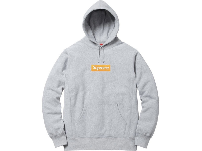 Supreme Box Logo Hooded Sweatshirt FW17 Heather Grey – UniqueHype