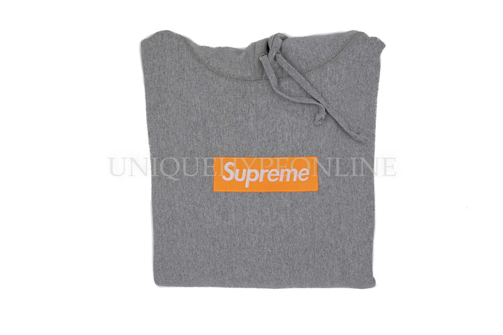 Supreme Box Logo Hooded Sweatshirt (FW17) Heather Grey