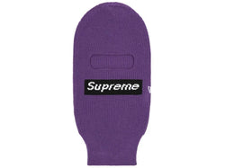 Supreme x New Era Box Logo Balaclava Dark Purple FW22