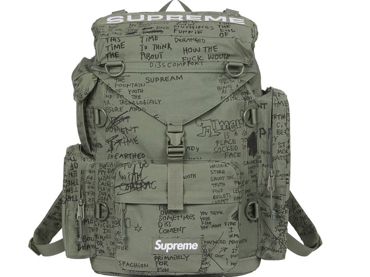 Supreme on sale backpack green