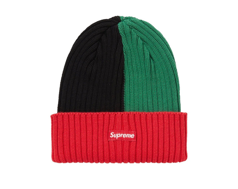 Supreme Overdyed Ribbed Knit Beanie - Red